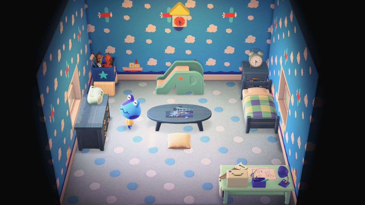 Animal Crossing: New Horizons Джереми жилой дом Интерьер