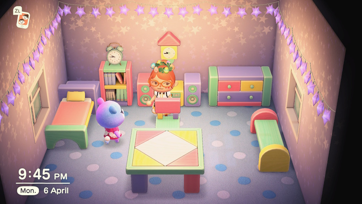 Animal Crossing: New Horizons Джуди жилой дом Интерьер