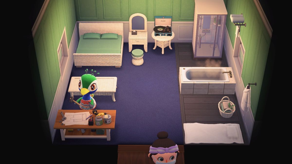 Animal Crossing: New Horizons Джули жилой дом Интерьер