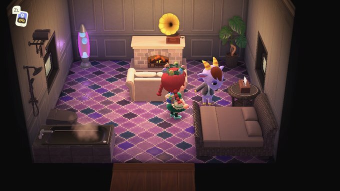 Animal Crossing: New Horizons Moktar Maison Intérieur