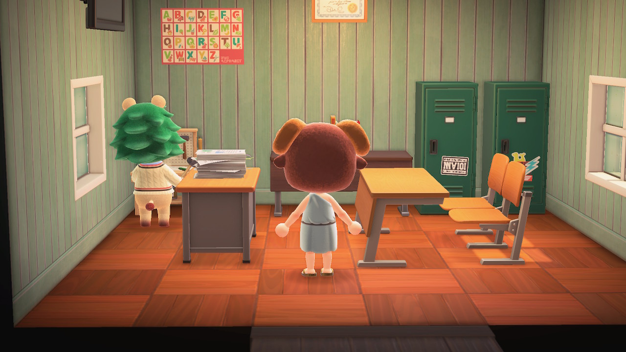 Animal Crossing: New Horizons Леопольд жилой дом Интерьер