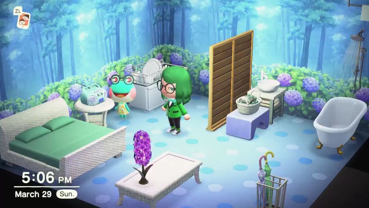 Animal Crossing: New Horizons Lily House Interior
