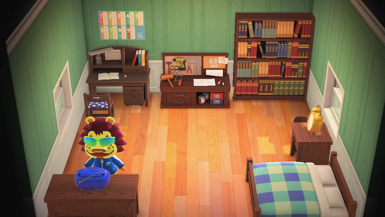 Animal Crossing: New Horizons Мотт жилой дом Интерьер