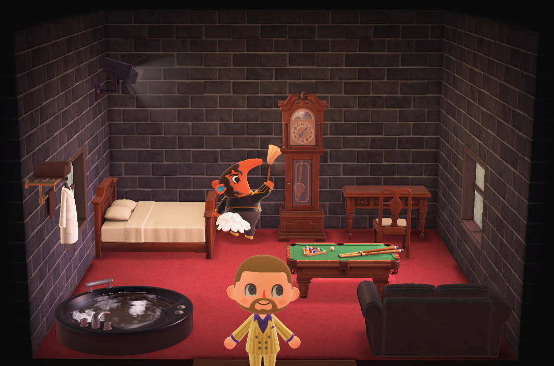 Animal Crossing: New Horizons Олаф жилой дом Интерьер