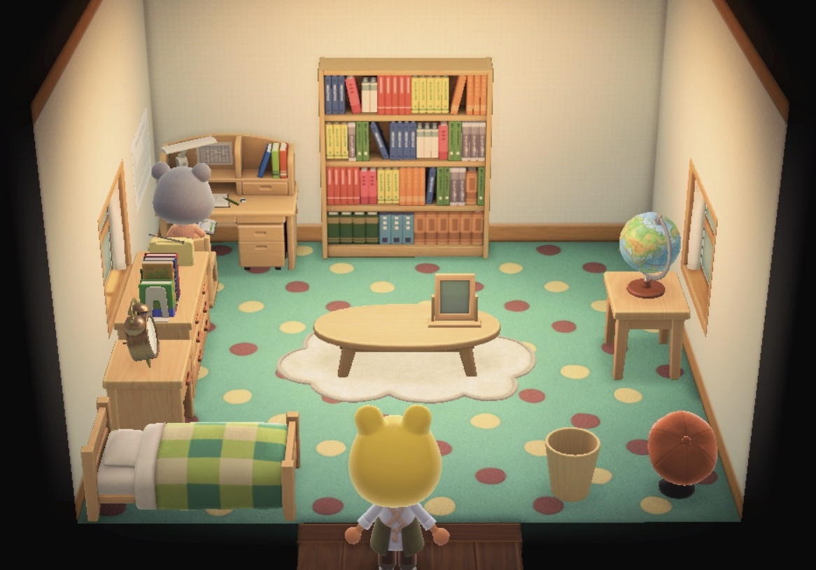 Animal Crossing: New Horizons Олив жилой дом Интерьер