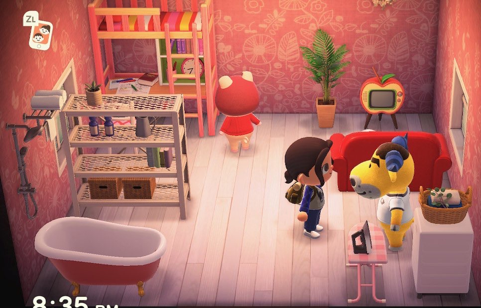 Animal Crossing: New Horizons Пегги жилой дом Интерьер