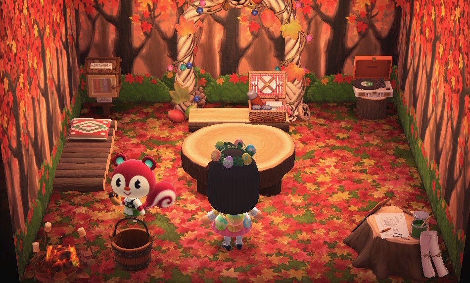 Animal Crossing: New Horizons Encina Casa Interior