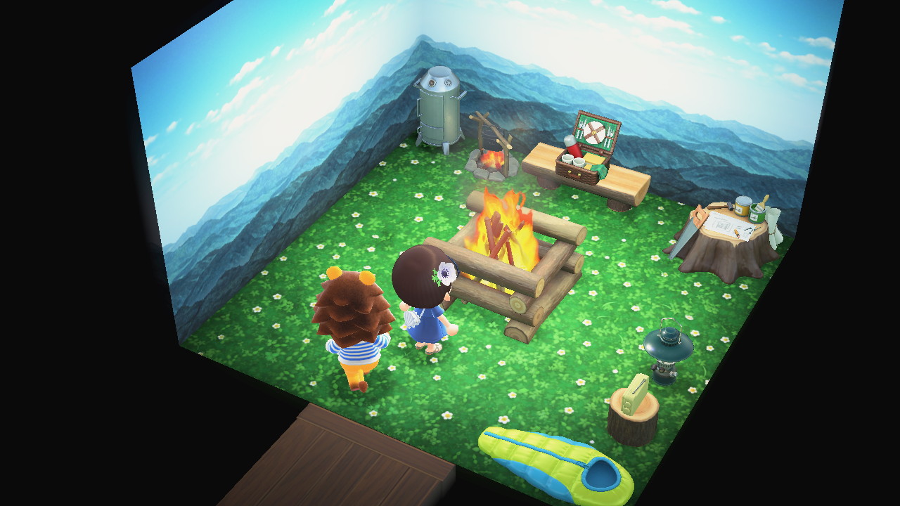 Animal Crossing: New Horizons Рекс жилой дом Интерьер