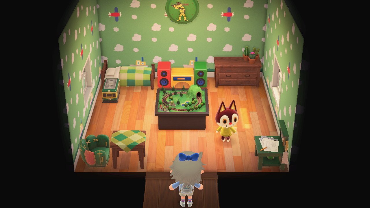 Animal Crossing: New Horizons Руди жилой дом Интерьер