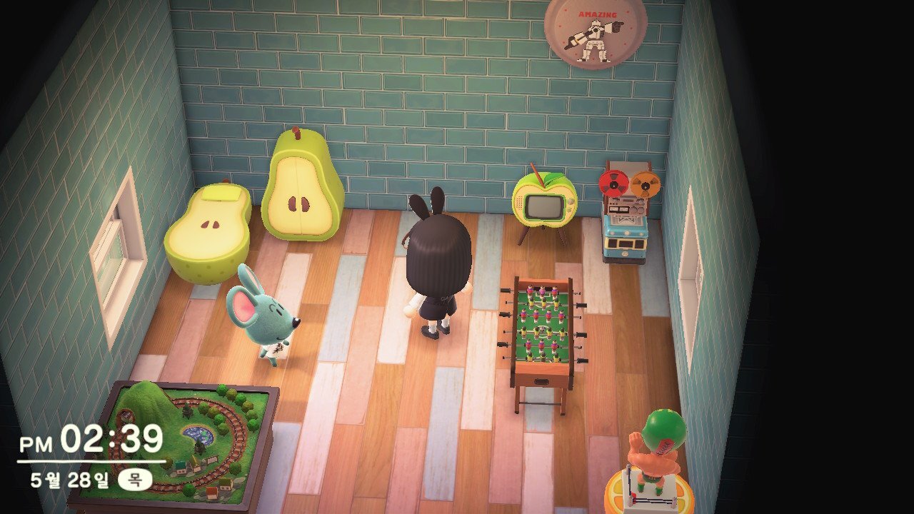 Animal Crossing: New Horizons Sansón Casa Interior