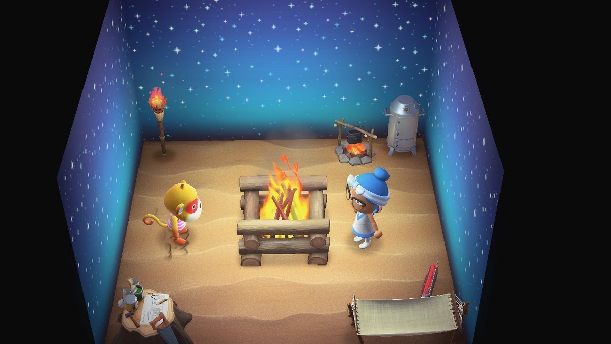 Animal Crossing: New Horizons Саймон жилой дом Интерьер