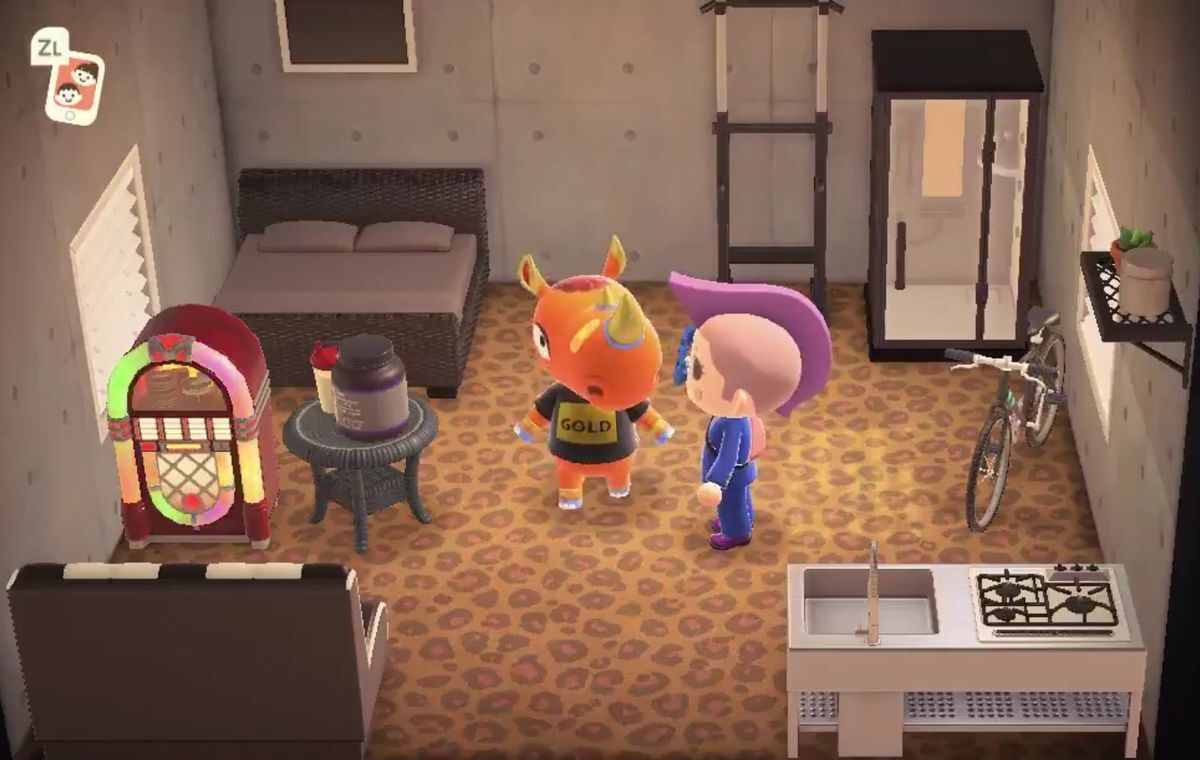 Animal Crossing: New Horizons Спайк жилой дом Интерьер