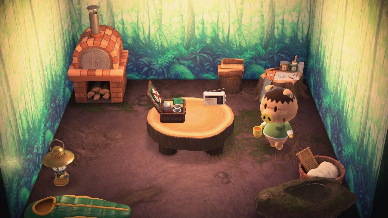 Animal Crossing: New Horizons Крэкл жилой дом Интерьер