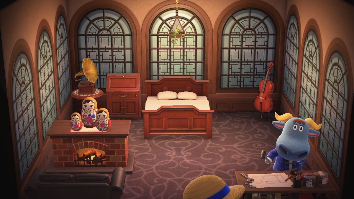 Animal Crossing: New Horizons Ти-Боун жилой дом Интерьер