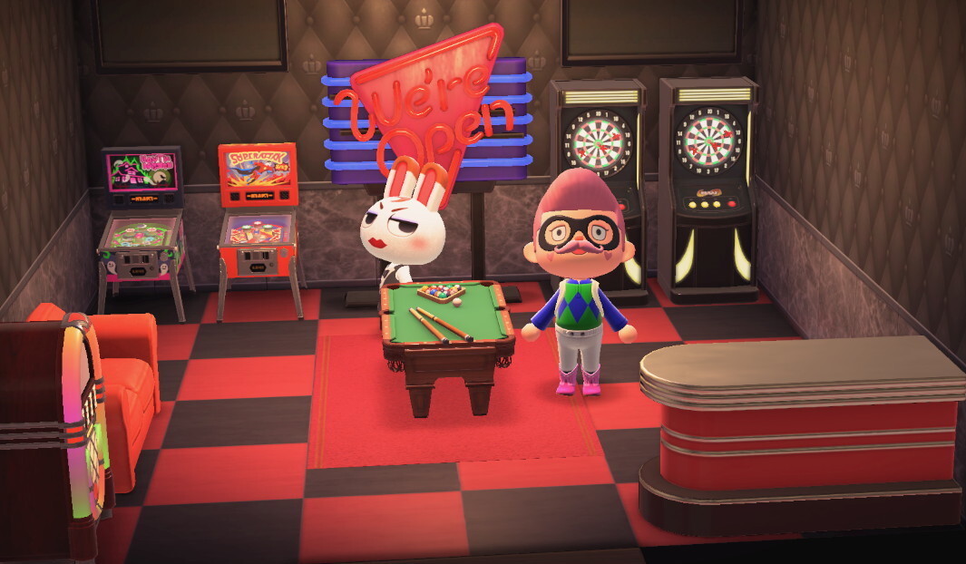 Animal Crossing: New Horizons Тиффани жилой дом Интерьер
