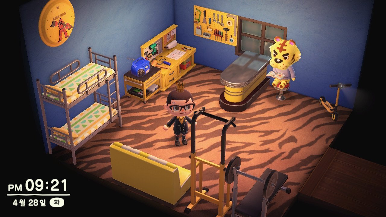 Animal Crossing: New Horizons Тибальт жилой дом Интерьер