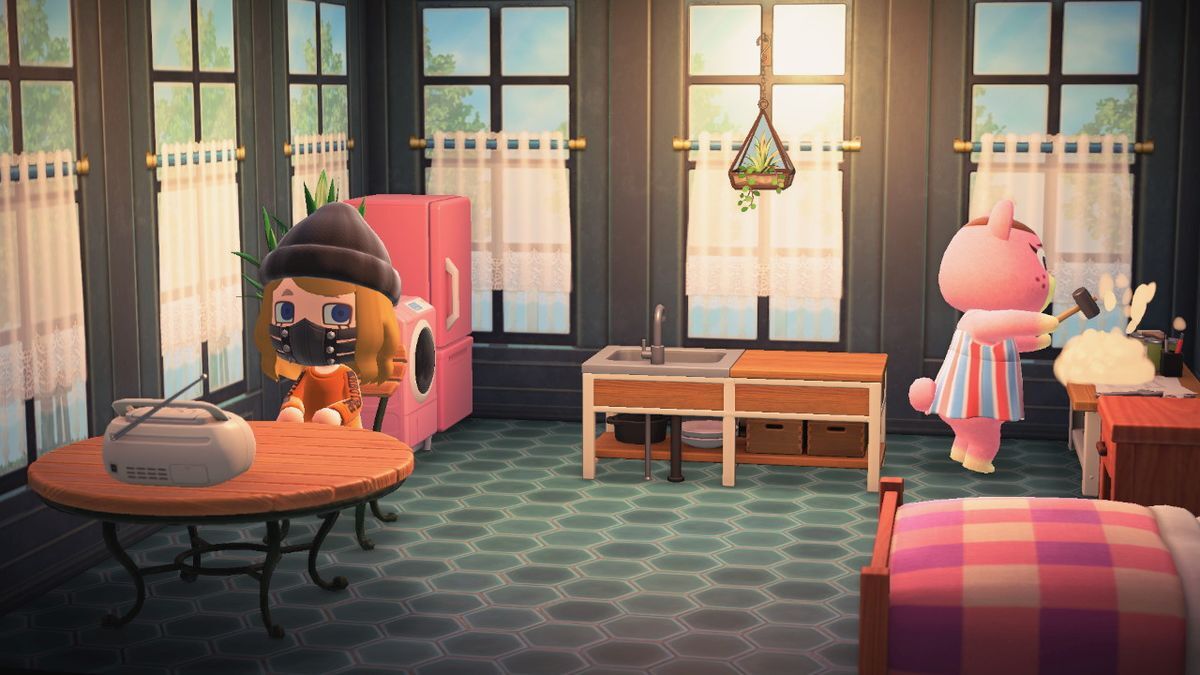 Animal Crossing: New Horizons Урсал жилой дом Интерьер