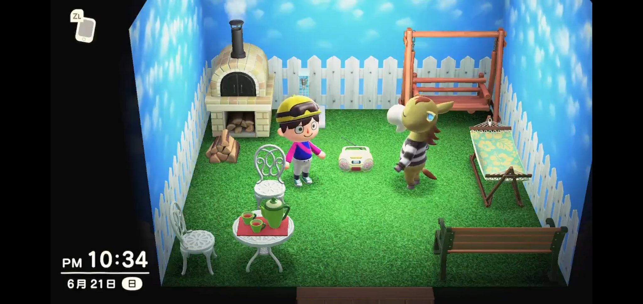 Animal Crossing: New Horizons Walli Haus Innere