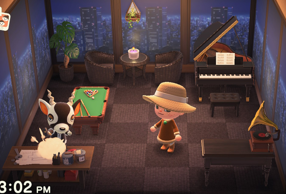 Animal Crossing: New Horizons Corvilo Casa Interior