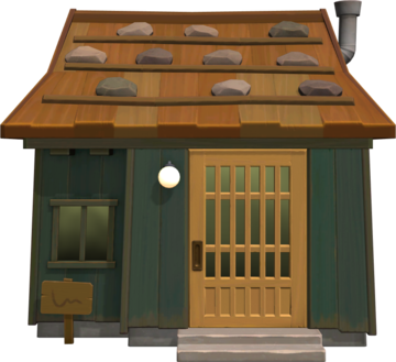 Animal Crossing: New Horizons Avutardo Casa Vista Exterior