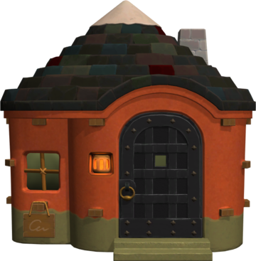 Animal Crossing: New Horizons Ангус жилой дом внешний вид