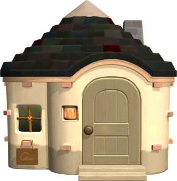 Animal Crossing: New Horizons Антонио жилой дом внешний вид