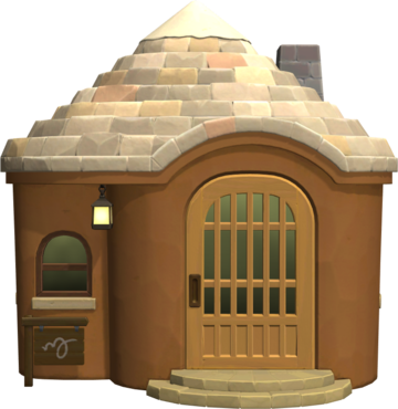 Animal Crossing: New Horizons Бэнгл жилой дом внешний вид