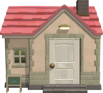 Animal Crossing: New Horizons Бьянк жилой дом внешний вид