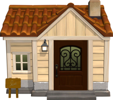 Animal Crossing: New Horizons Azabache Casa Vista Exterior