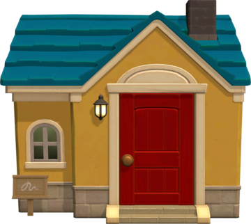 Animal Crossing: New Horizons Arándano Casa Vista Exterior