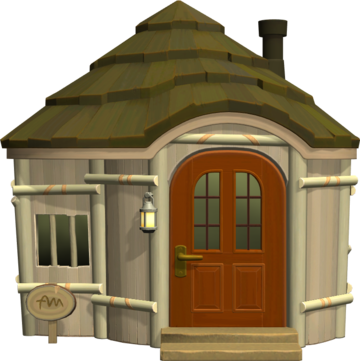 Animal Crossing: New Horizons Trotón Casa Vista Exterior