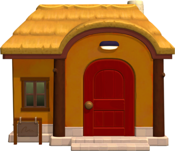 Animal Crossing: New Horizons Каролин жилой дом внешний вид