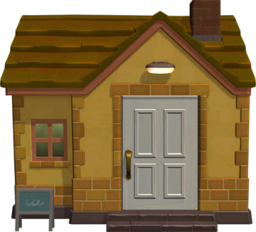 Animal Crossing: New Horizons Кэрри жилой дом внешний вид