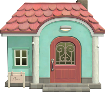 Animal Crossing: New Horizons Крисси жилой дом внешний вид