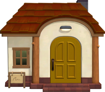Animal Crossing: New Horizons Клайд жилой дом внешний вид