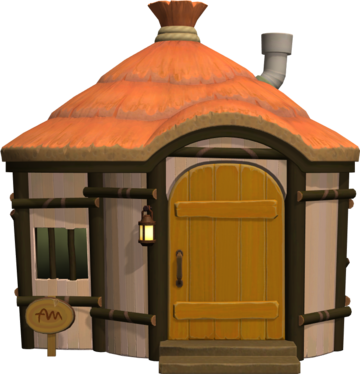 Animal Crossing: New Horizons Дейрдре жилой дом внешний вид