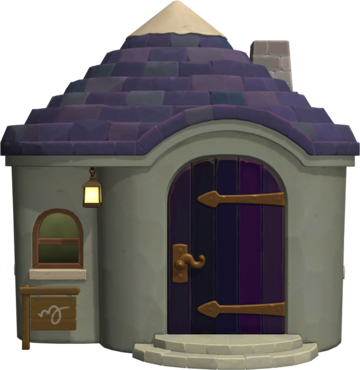 Animal Crossing: New Horizons Violette Maison Vue Extérieure