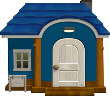 Animal Crossing: New Horizons Диззи жилой дом внешний вид