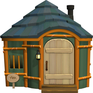 Animal Crossing: New Horizons Drake Casa Buitenaanzicht