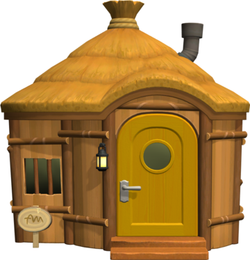 Animal Crossing: New Horizons Эгберт жилой дом внешний вид