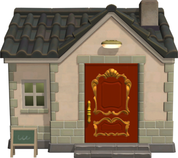 Animal Crossing: New Horizons Элвис жилой дом внешний вид