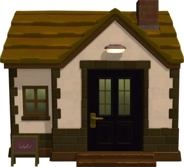 Animal Crossing: New Horizons Юджин жилой дом внешний вид