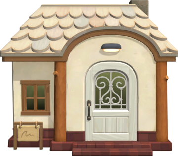 Animal Crossing: New Horizons Фанг жилой дом внешний вид