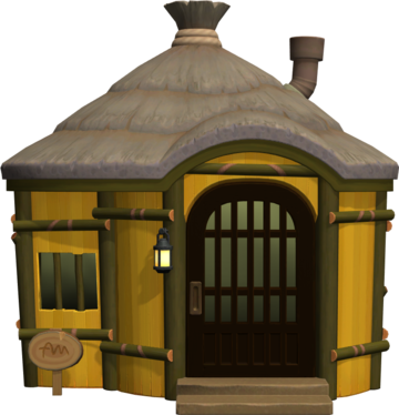 Animal Crossing: New Horizons Гастон жилой дом внешний вид