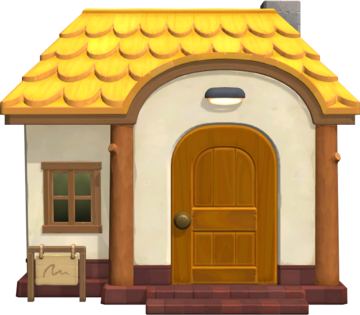 Animal Crossing: New Horizons Голди жилой дом внешний вид