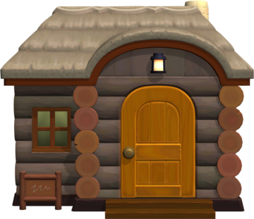 Animal Crossing: New Horizons Гонзо жилой дом внешний вид