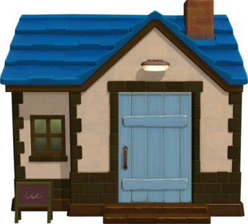 Animal Crossing: New Horizons Хью жилой дом внешний вид