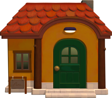 Animal Crossing: New Horizons Kiki Casa Buitenaanzicht