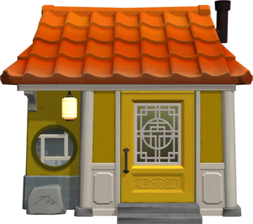 Animal Crossing: New Horizons Margie Casa Buitenaanzicht