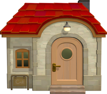 Animal Crossing: New Horizons Merengue Casa Buitenaanzicht